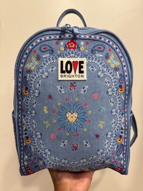 Brighton Bandana blue LOVE backpack
